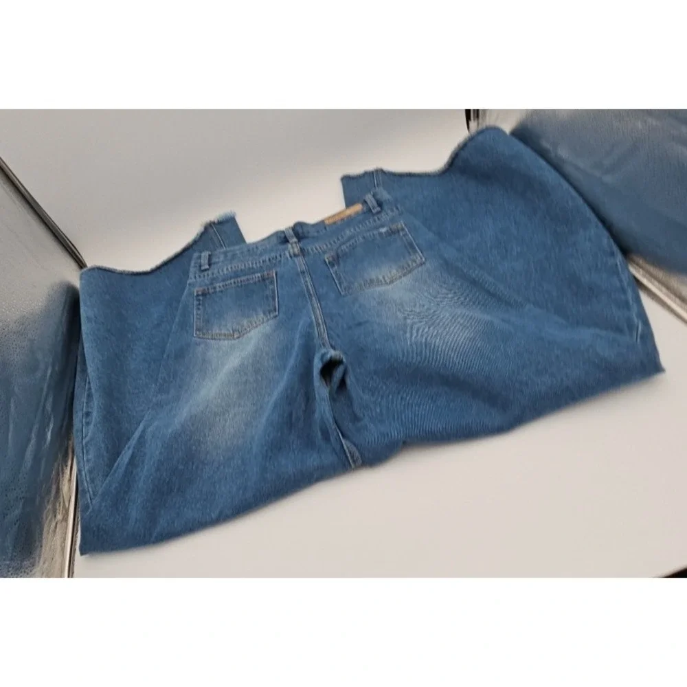 Blank PAIGE Denim Collection High‎ Rise Wide Leg 32 Inch BelL Jeans W/Large *EUC